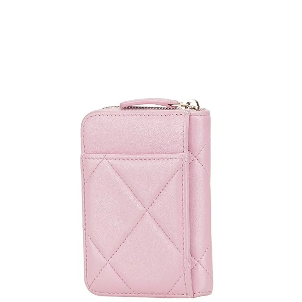 CHANEL pink lambskin